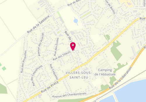 Plan de GUILLOUARD Nathalie, 1 Rue des Tilleuls, 60340 Villers-sous-Saint-Leu