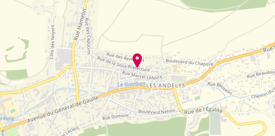 Plan de LANDON Elisabeth, 25 Rue de la Sous Préfecture, 27700 Les Andelys