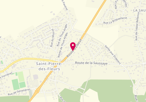 Plan de MARTINY Nathalie, 18 Route d'Elbeuf, 27370 Saint-Pierre-des-Fleurs