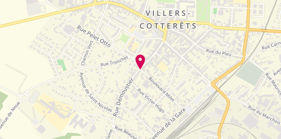 Plan de JOURDAIN Hélène, 2 Boulevard Milet, 02600 Villers-Cotterêts