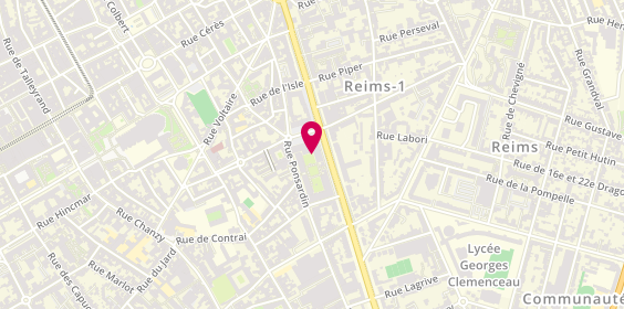 Plan de ARNOULD Audrey, 31 Rue Ponsardin, 51100 Reims