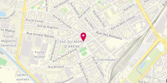 Plan de ALEXANDRE Maxime, 129 Rue de Courcelles, 51100 Reims