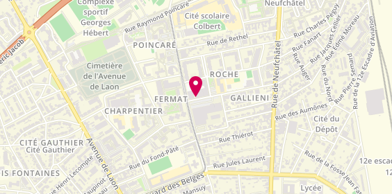 Plan de MARTIN Vilfrid, 14 Rue du Marechal Gallieni, 51100 Reims