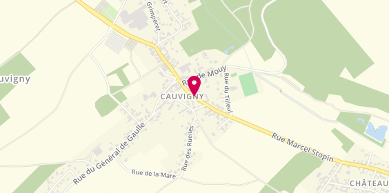 Plan de CARON Cindy, 1 Bis Rue de Senlis, 60730 Cauvigny