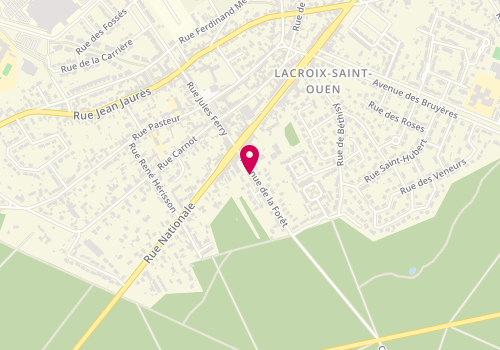 Plan de PERRIER FAURE Sylvie, 4 Avenue de la Foret, 60610 Lacroix-Saint-Ouen