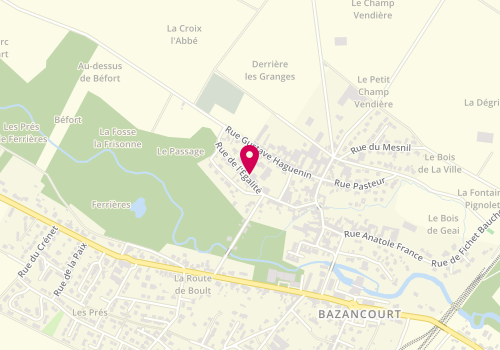 Plan de MENDEZ Andre-Louis, 4 Rue de L 'Égalité, 51110 Bazancourt