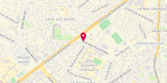 Plan de PELLICER Aurélie, 34 Rue des Pyramides, 57100 Thionville