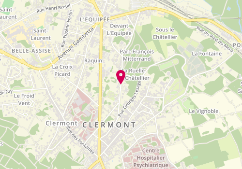 Plan de POIROT Bernard, 8 Rue du General Pershing, 60600 Clermont