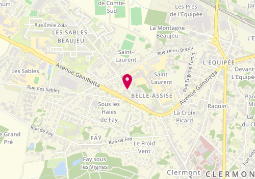 Plan de HERVET Adrien, 17 Ter Rue Wenceslas Coutellier, 60600 Clermont