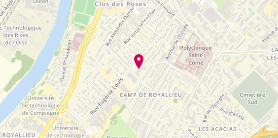 Plan de MARME Anaëlle, 5 Avenue du Camp de Royallieu, 60200 Compiègne