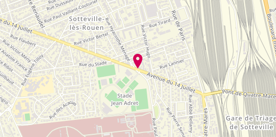 Plan de CAPELLE Pascal, 38 Avenue du 14 Juillet, 76300 Sotteville-lès-Rouen