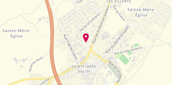Plan de TOURAINNE Emmanuelle, 2 Rue Paul Cirou, 50480 Sainte-Mère-Église