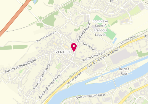 Plan de HARRISSART Laurent, 89 Rue Ds Martyrs, 60280 Venette