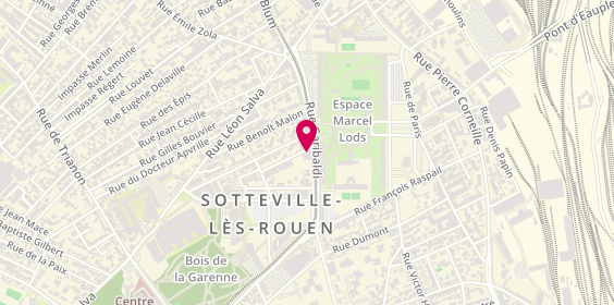 Plan de AUGER Camille, 7 Rue Louis Demarest, 76300 Sotteville-lès-Rouen