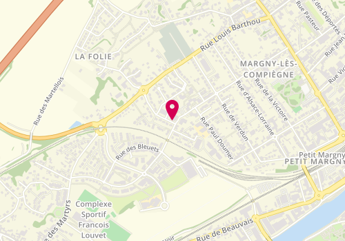 Plan de MONDOT Sylvie, 46 Rue de la Prairie, 60280 Margny-lès-Compiègne