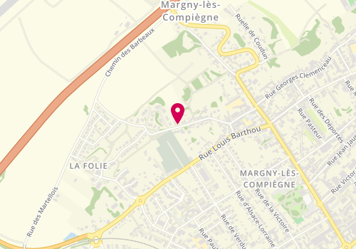 Plan de LE MEUR Claire, 366 Rue des Gouttes d'Or, 60280 Margny-lès-Compiègne