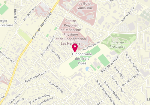 Plan de PANEL Amandine, 111 Rue Herbeuse, 76230 Bois-Guillaume