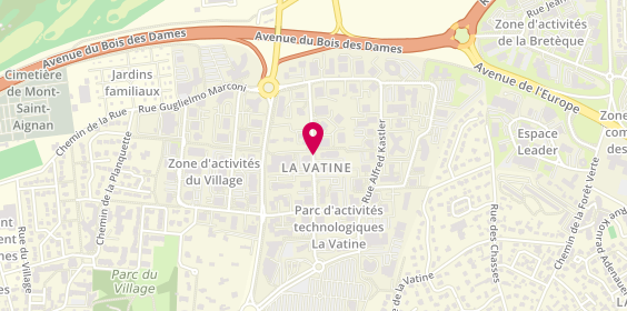 Plan de GUENDOUZ Justine, 24 Rue Raymond Aron, 76130 Mont-Saint-Aignan