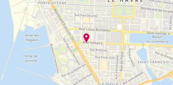 Plan de LEBOURG Cécile, 18 Rue Voltaire, 76600 Le Havre