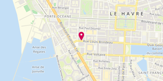 Plan de BILLAUX Alexis, 13 Rue Louis Brindeau, 76600 Le Havre