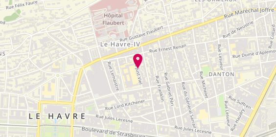 Plan de D'HARCOURT Mathilde, 49 Rue Saint Just, 76600 Le Havre