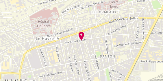 Plan de DELAUNAY Frédéric, 68 Rue Ernest Renan, 76600 Le Havre