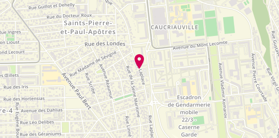 Plan de LAMBERT Louis, 61 Rue Laplace, 76610 Le Havre