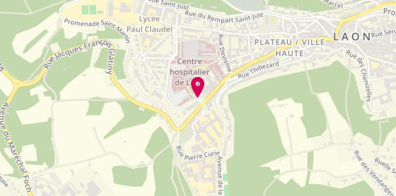 Plan de PIETTE Marie-Amandine, 33 Rue Marcelin Berthelot, 02001 Laon