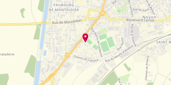 Plan de BUREAU-BONNARD Carole, 58 Rue Georges Vallerey, 60400 Noyon