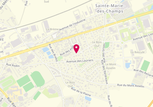 Plan de DUVAL Caroline, 7 Rue des Cerisiers, 76190 Sainte-Marie-des-Champs