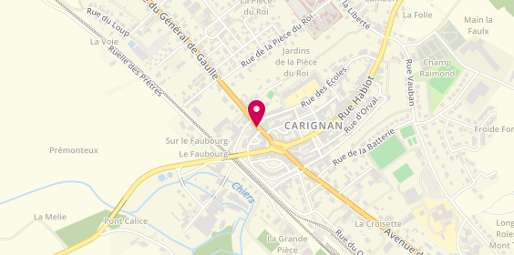 Plan de GETTI Céline, 33 Rue Maria Visseaux, 08110 Carignan