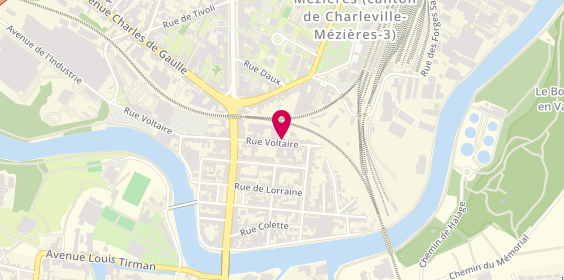 Plan de LAPINTE Ludovic, 24 Rue Voltaire, 08000 Charleville-Mézières