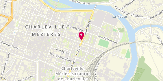 Plan de LEGRAND Philippe, 45 Avenue Forest, 08000 Charleville-Mézières