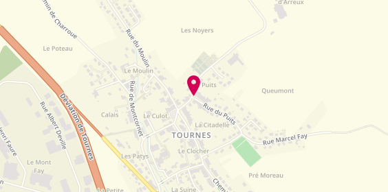 Plan de THIERY Laurine, 1 Rue du Puits, 08090 Tournes