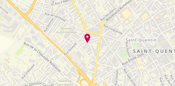 Plan de DANDOY Mathieu, 39 Rue de la Pomme Rouge, 02100 Saint-Quentin