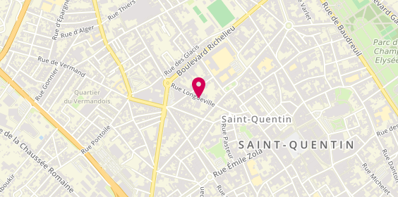 Plan de STEINER Karolyn, 13 Rue de Longueville, 02100 Saint-Quentin