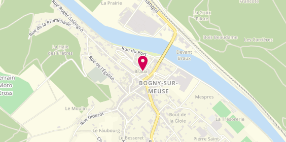 Plan de GRÉGOIRE Amandine, 14 Place Danton, 08120 Bogny-sur-Meuse