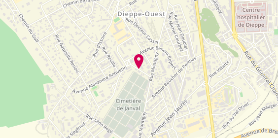 Plan de MONFRAY Christophe, 6 Rue Georges Hue, 76200 Dieppe