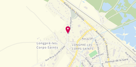 Plan de DOVERGNE Alice, 15 Rue Saint-Martin, 80510 Longpré-les-Corps-Saints