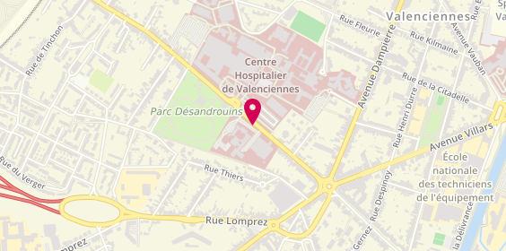 Plan de EMERIC-BASQUIN Claire, 57 Avenue Desandrouins, 59300 Valenciennes