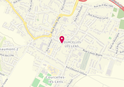 Plan de PIERINI Amélie, 1 Bis Place Jean Jaurès, 62970 Courcelles-lès-Lens