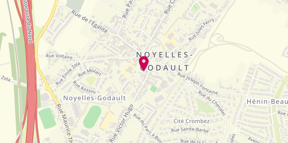 Plan de RONDEL Caroline, 12 Rue Victor Hugo, 62950 Noyelles-Godault