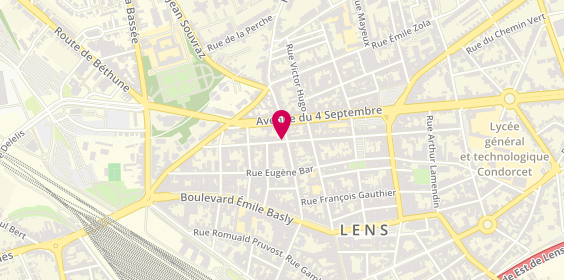 Plan de CHARTREUX Lionel, 84 Rue Etienne Flament, 62300 Lens