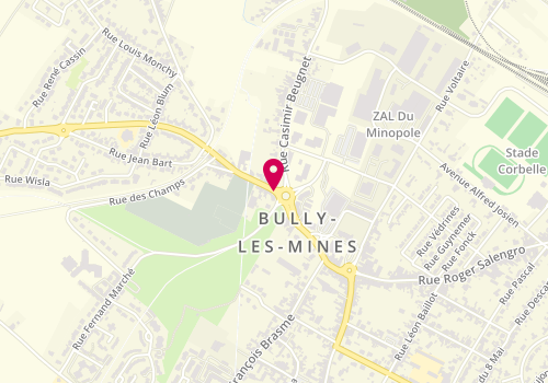 Plan de LEROY Sylvie, 1 Rue de L 'Egalite, 62160 Bully-les-Mines