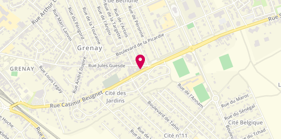 Plan de BAUDEL Denis, 90 Rue Casimir Beugnet, 62160 Grenay