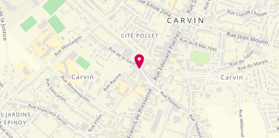 Plan de GRIVILLERS Romain, 115 Rue de la Gare, 62220 Carvin