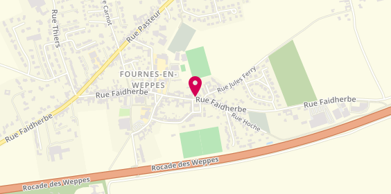 Plan de TAVERNE Louis, 1413 Rue Faidherbe, 59134 Fournes-en-Weppes