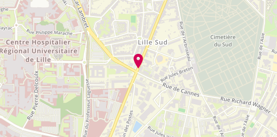 Plan de DJEMMAL Nawelle, 293 Rue du Faubourg des Postes, 59000 Lille