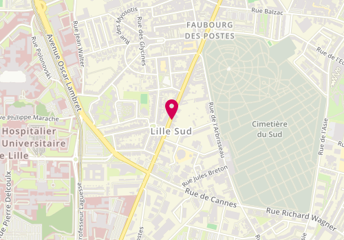 Plan de MANOND Gaétan, 197 Rue du Faubourd des Postes, 59000 Lille
