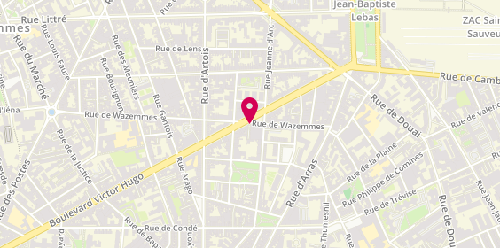 Plan de LEFEBVRE Luc, 41 Rue de Wazemmes, 59000 Lille